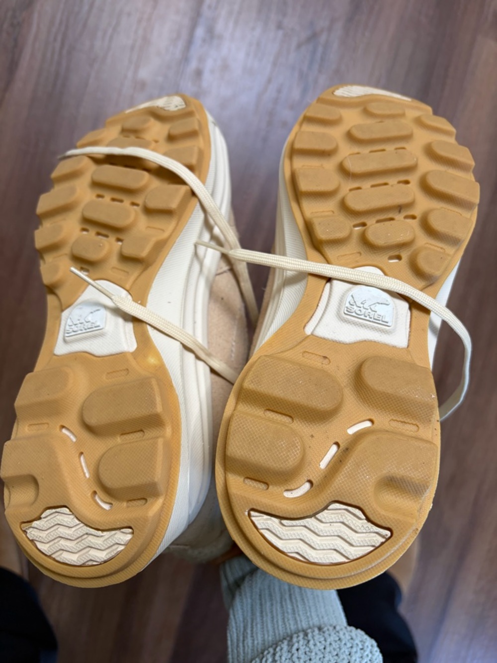 Sorel Cream Lace-Up Sherpa Trim High-Top Boots - Picture 6 of 6